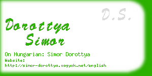 dorottya simor business card
